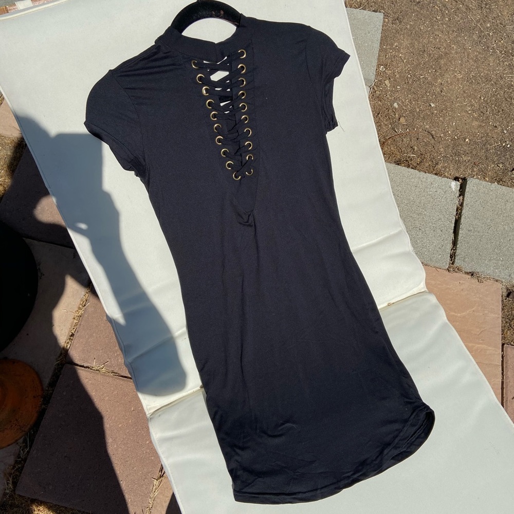 Cotton and spandex mini dress